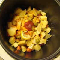 Рецепт тушеной картошки с мясом в мультиварке