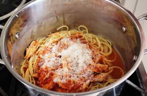 Курица со спагетти рецепт с фото