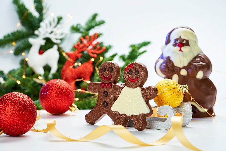 Шоколадки и шоколадные наборы на Новый год: волшебство сладких подарков